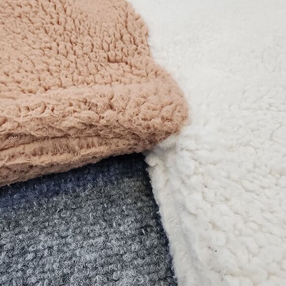 Lou Grey Jacket Womens Large Colorblock Cozy Up 1/4 Zip Sherpa Fleece Pullover - Picture 13 of 16